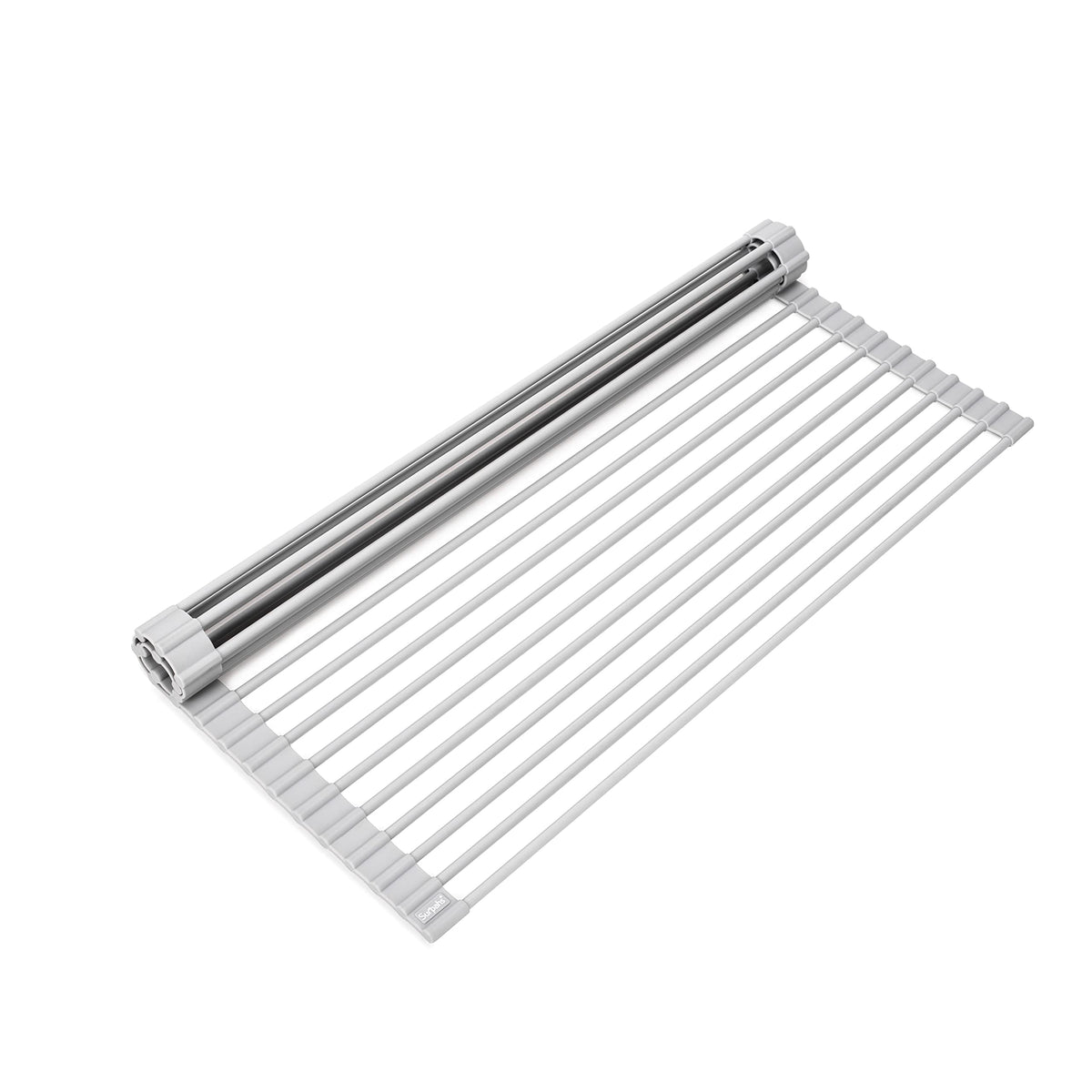 Surpahs over-sink rack front view showing wide platform and organization benefit