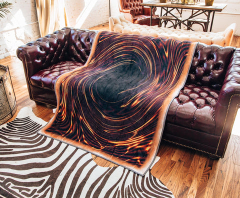 Surreal Entertainment blanket spread on bed highlighting full-size coverage and visual impact