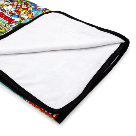 Surreal Entertainment blanket edge stitching close view demonstrating durable finish and long-lasting use