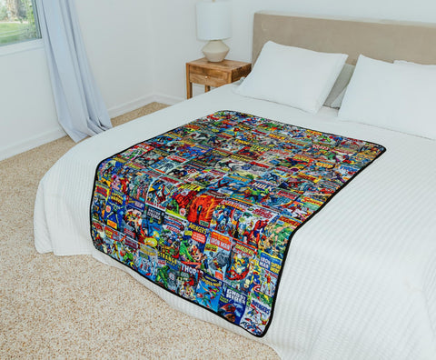 Surreal Entertainment blanket in a reading nook evoking relaxed fandom and snug atmosphere