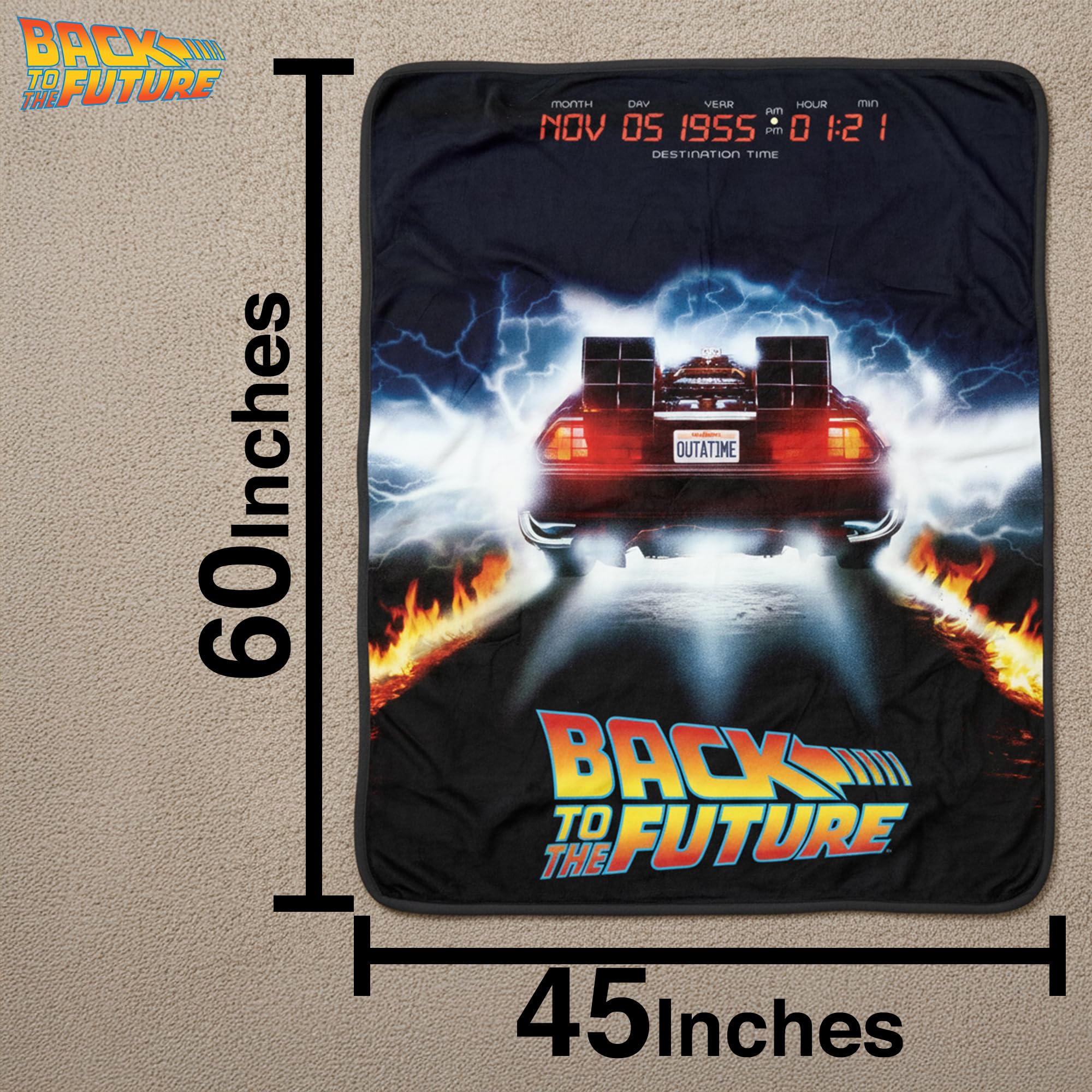 Surreal Entertainment close-up of Outatime print highlighting vibrant colors and durable print