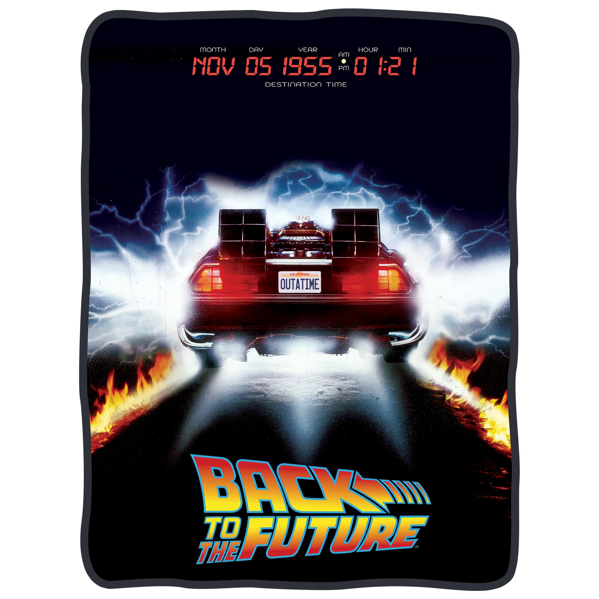Surreal Entertainment Outatime front view showing full license plate design and visual appeal