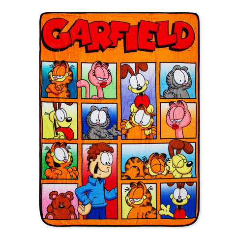 Surreal Entertainment Garfield front view showcasing full throw artwork and comfort