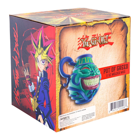Surreal Entertainment Pot of Greed held in hand to show scale and portability for daily use