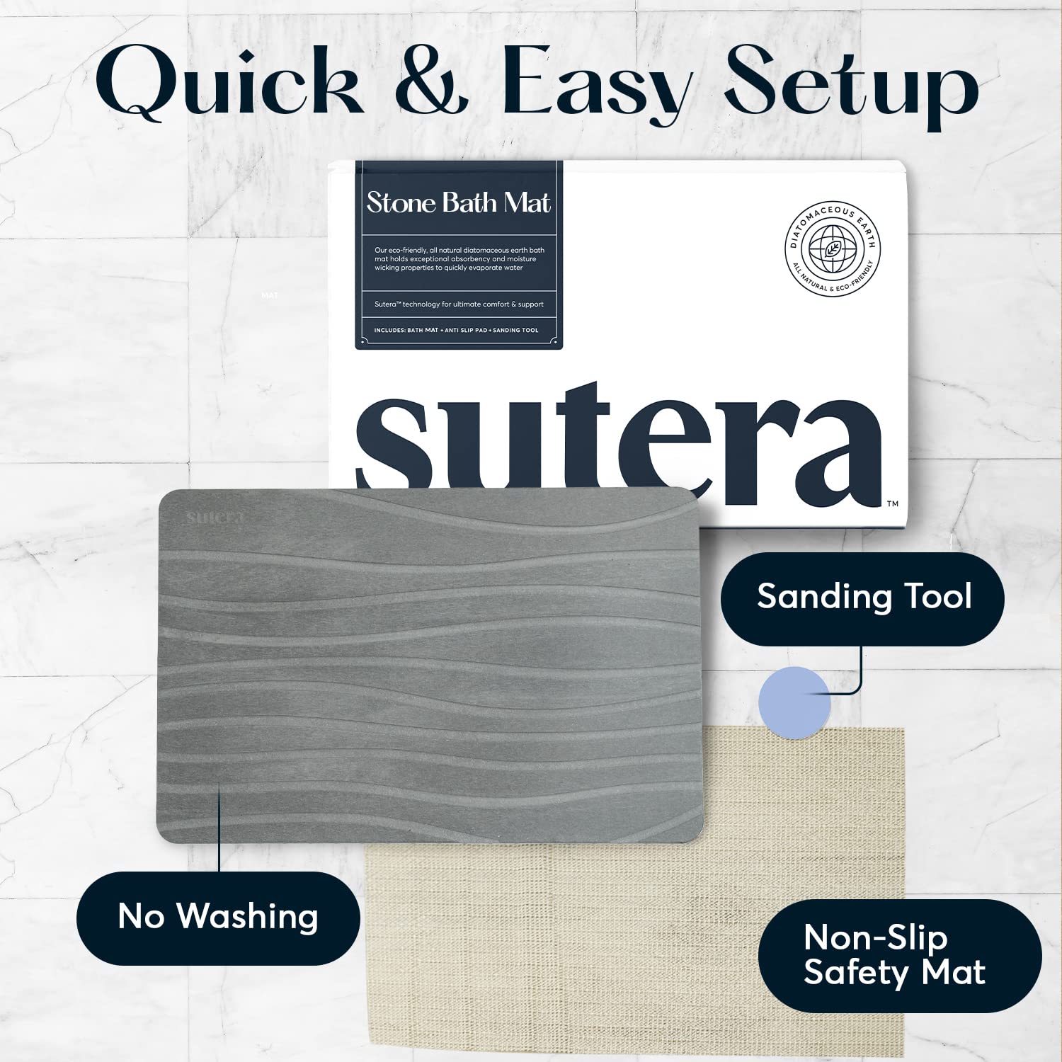 SUTERA sanding tool detail illustrating maintenance and revived absorbency benefit