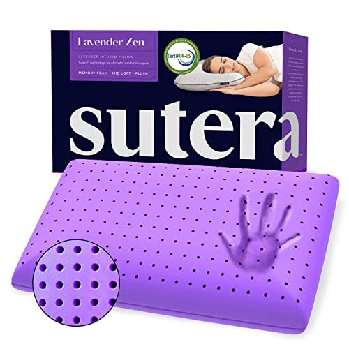 SUTERA removable zippered cover shown for easy washing and fresh maintenance