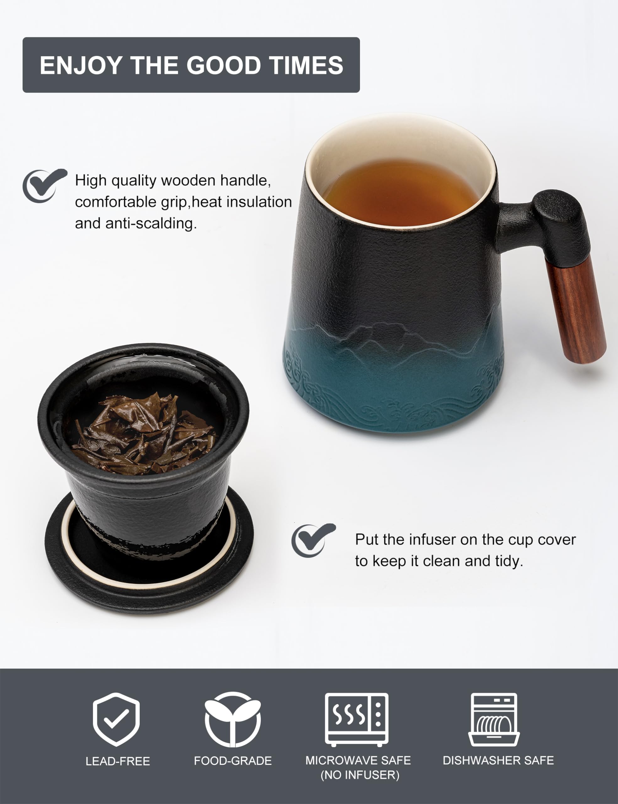 suyika mug in use on table illustrating easy single-cup brewing