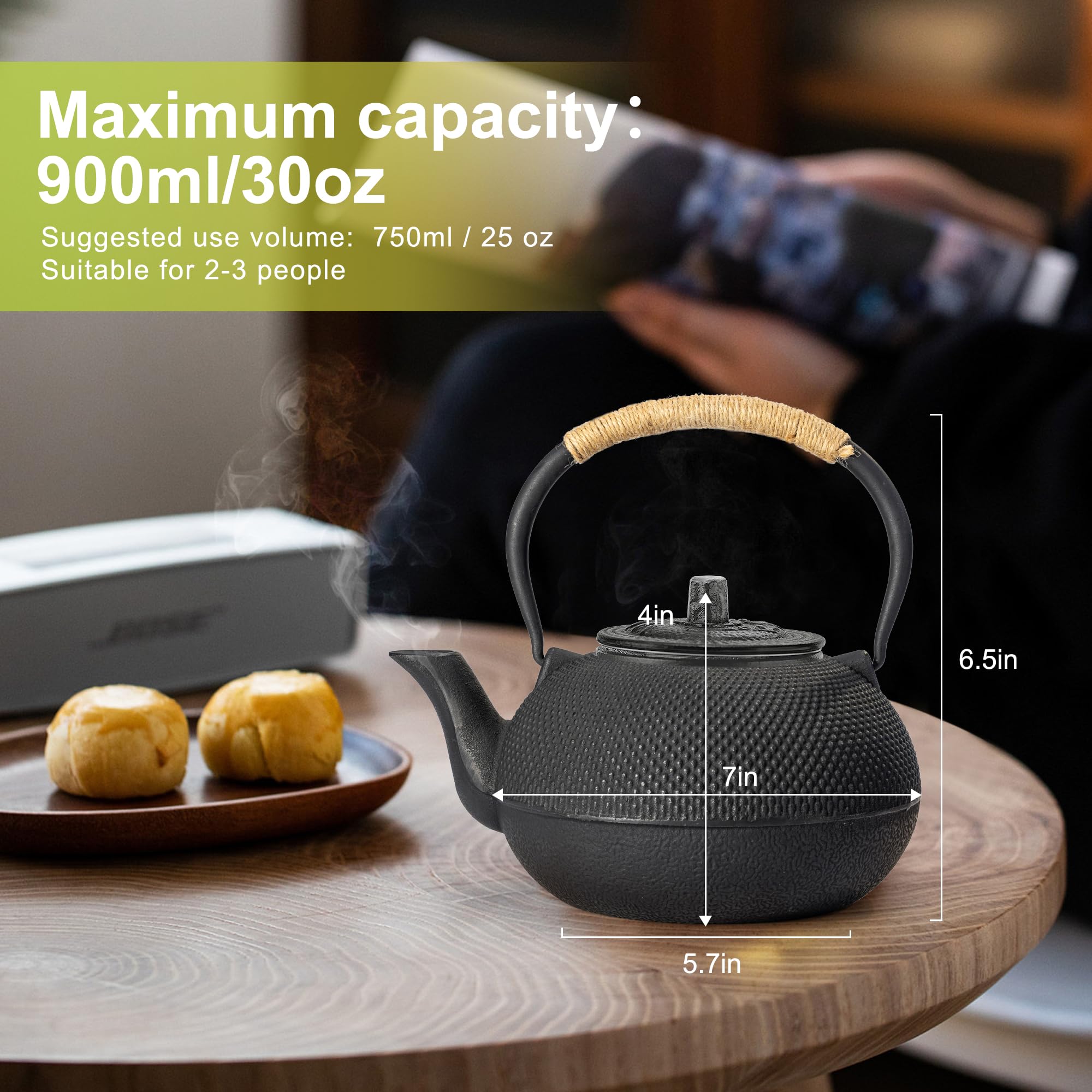 suyika teapot stainless steel infuser detail for neat loose-leaf brewing benefit
