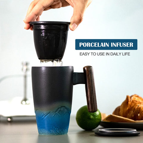 suyika close-up of ceramic infuser highlighting fine filtration and pure flavor preservation