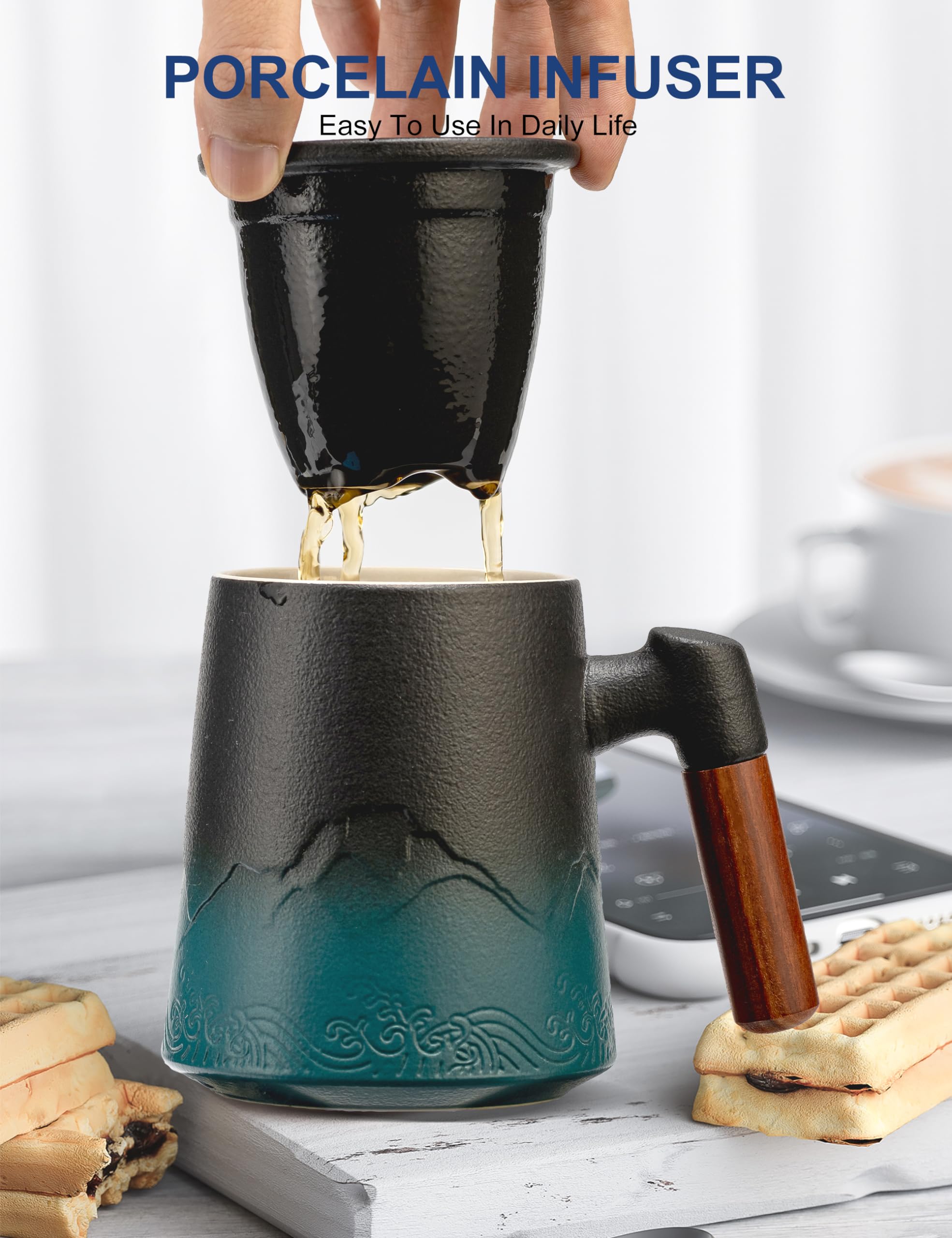 suyika wooden handle close-up highlighting anti-scald heat protection
