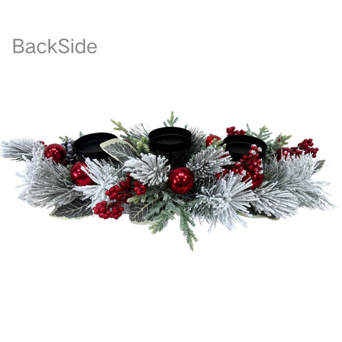 Svndlyn pinecone and red berries detail adding natural color and rustic appeal