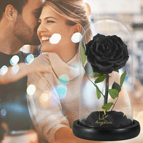 SW close-up of black rose petals highlighting texture and preserved natural detail