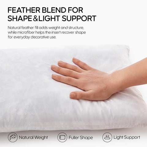 Swandream close-up of feather and microfiber blend fill illustrating soft resilience