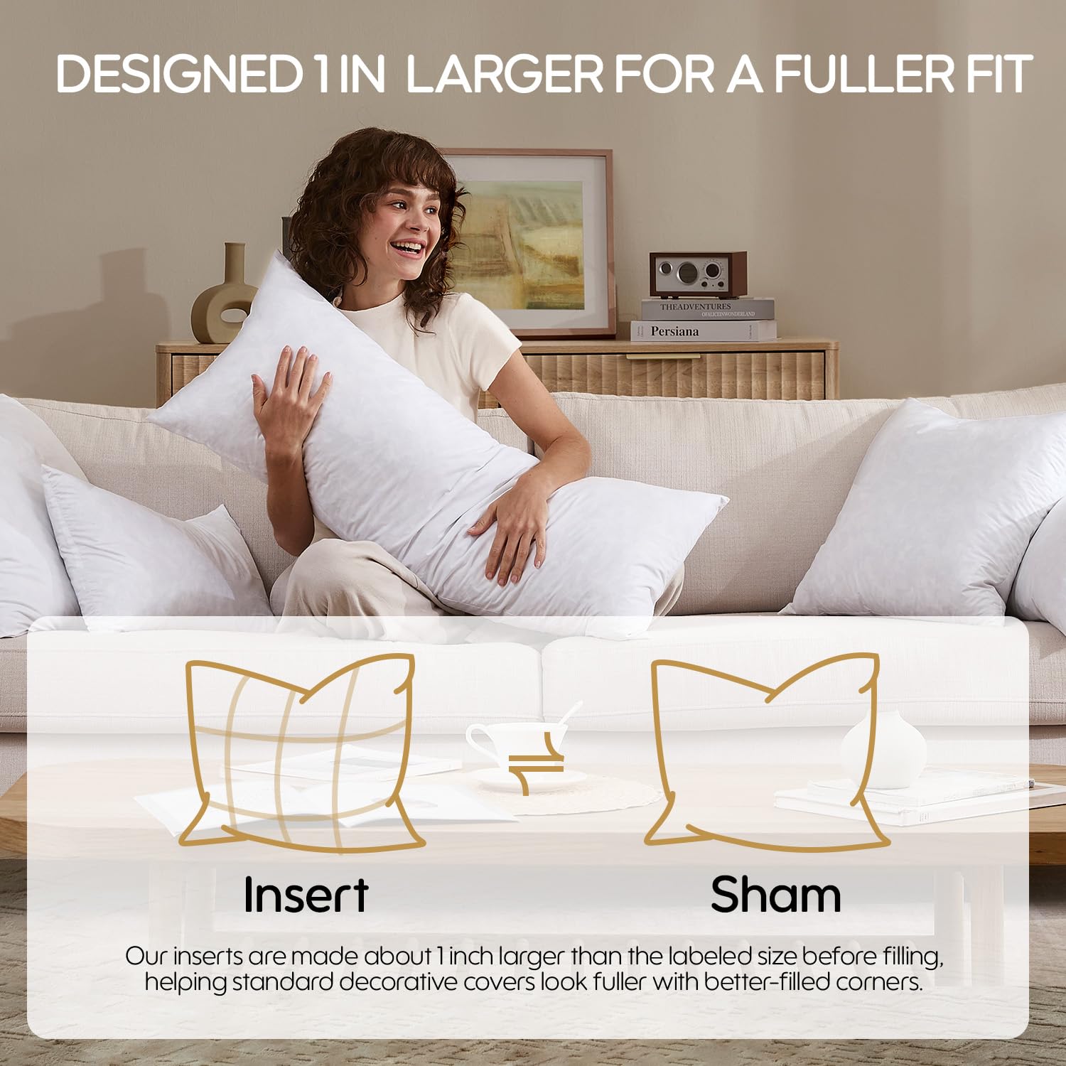 Swandream side profile highlighting plush loft and edge support for covers