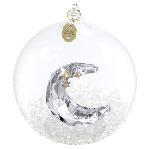 Swarovski close-up of inner crescent moon detail highlighting facet brilliance