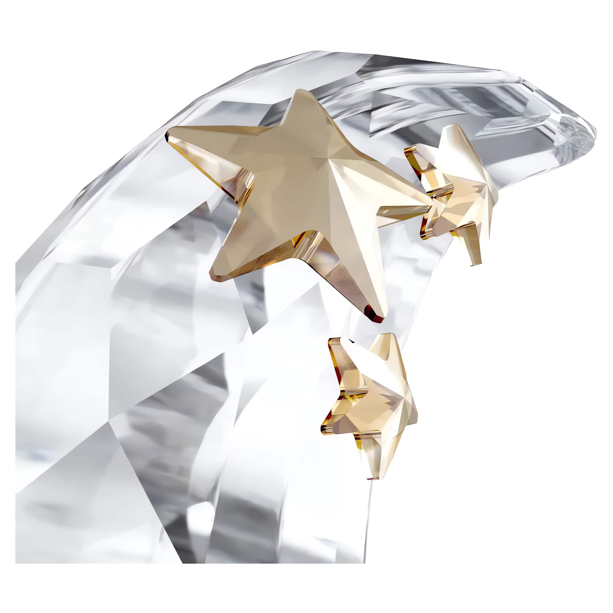 Swarovski ornament displayed on a holiday tree adding elegant reflective accents