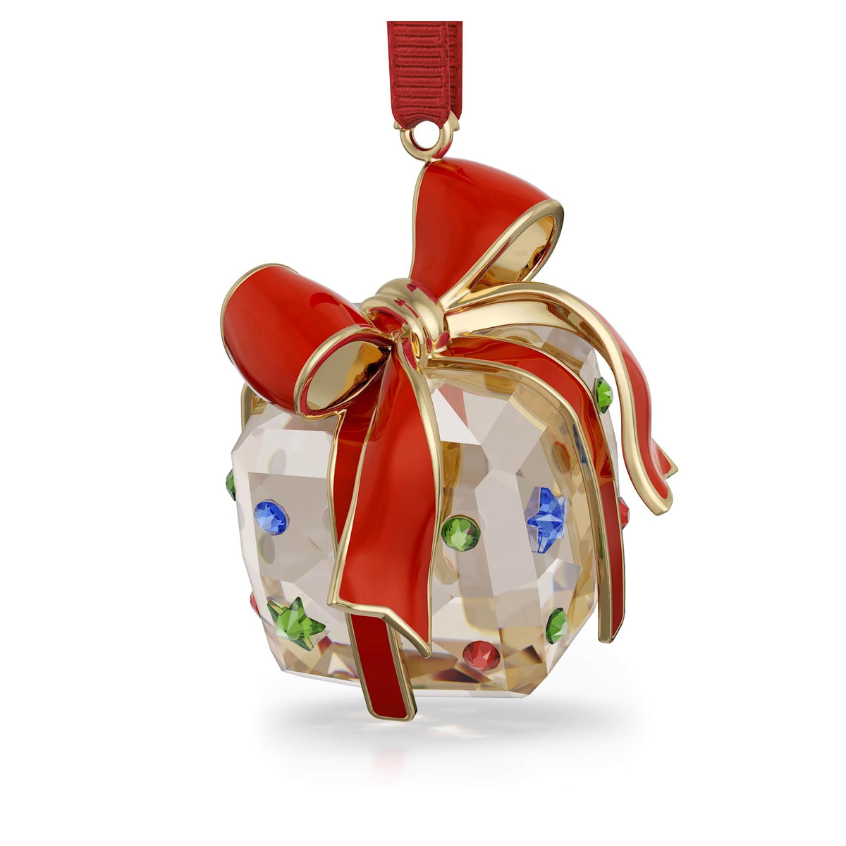 Swarovski Holiday Cheers front view showing brilliant gift shape and sparkle benefit