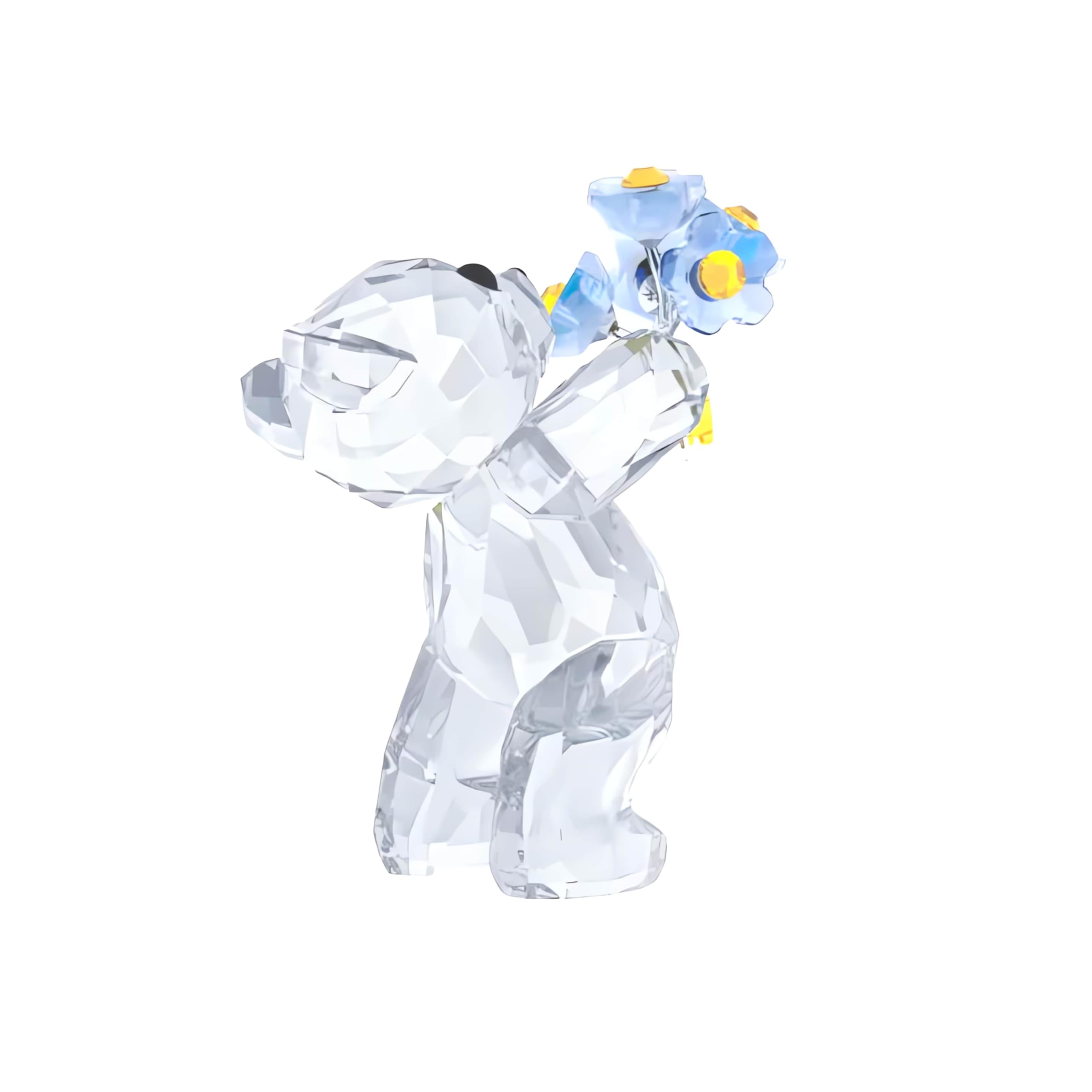 Swarovski Kris Bear held in hand to show scale and delicate craftsmanship benefit