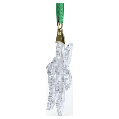 Swarovski large snowflake with engraved 2024 tag showing commemorative detail