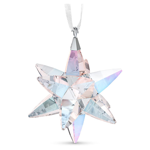 Swarovski Shimmer Star front view showing multicolored crystal sparkle and elegant ribbon benefit