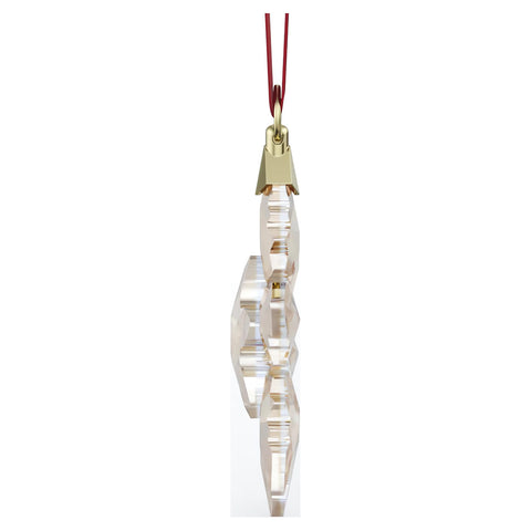 Swarovski snowflake inside bell jar creating curated festive ambiance