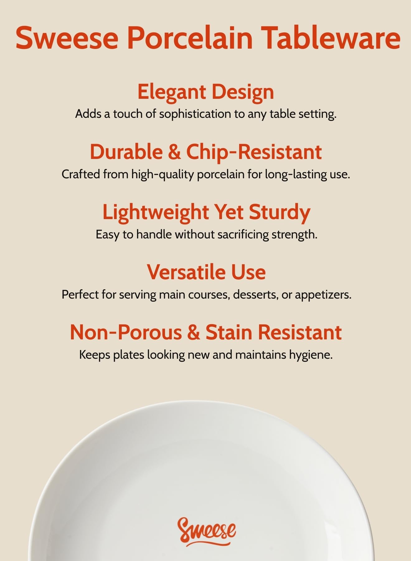 Sweese plates in dishwasher showing hassle-free cleanup benefit