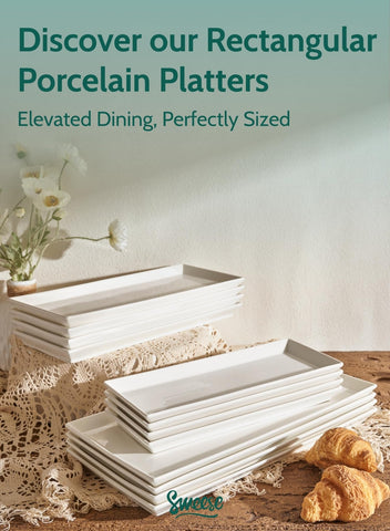 Sweese platter inside oven to show oven-safe functionality and easy reheating