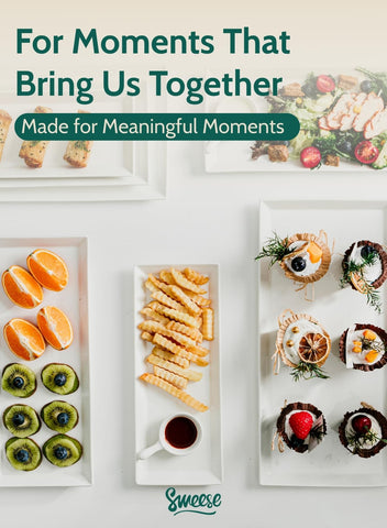 Sweese platter displaying cupcakes, illustrating capacity and party-ready presentation