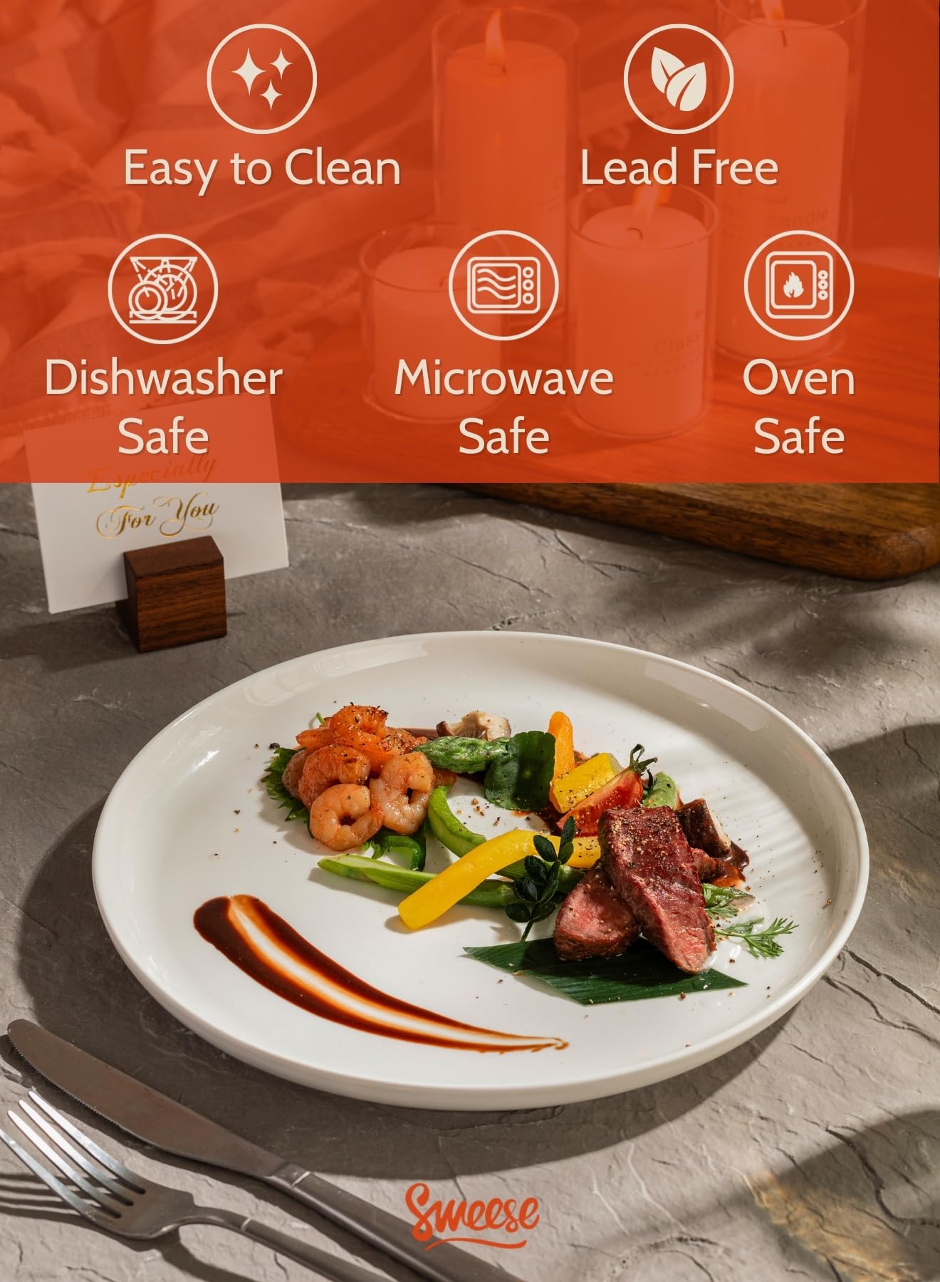 Sweese porcelain glaze texture close-up highlighting scratch-resistant surface