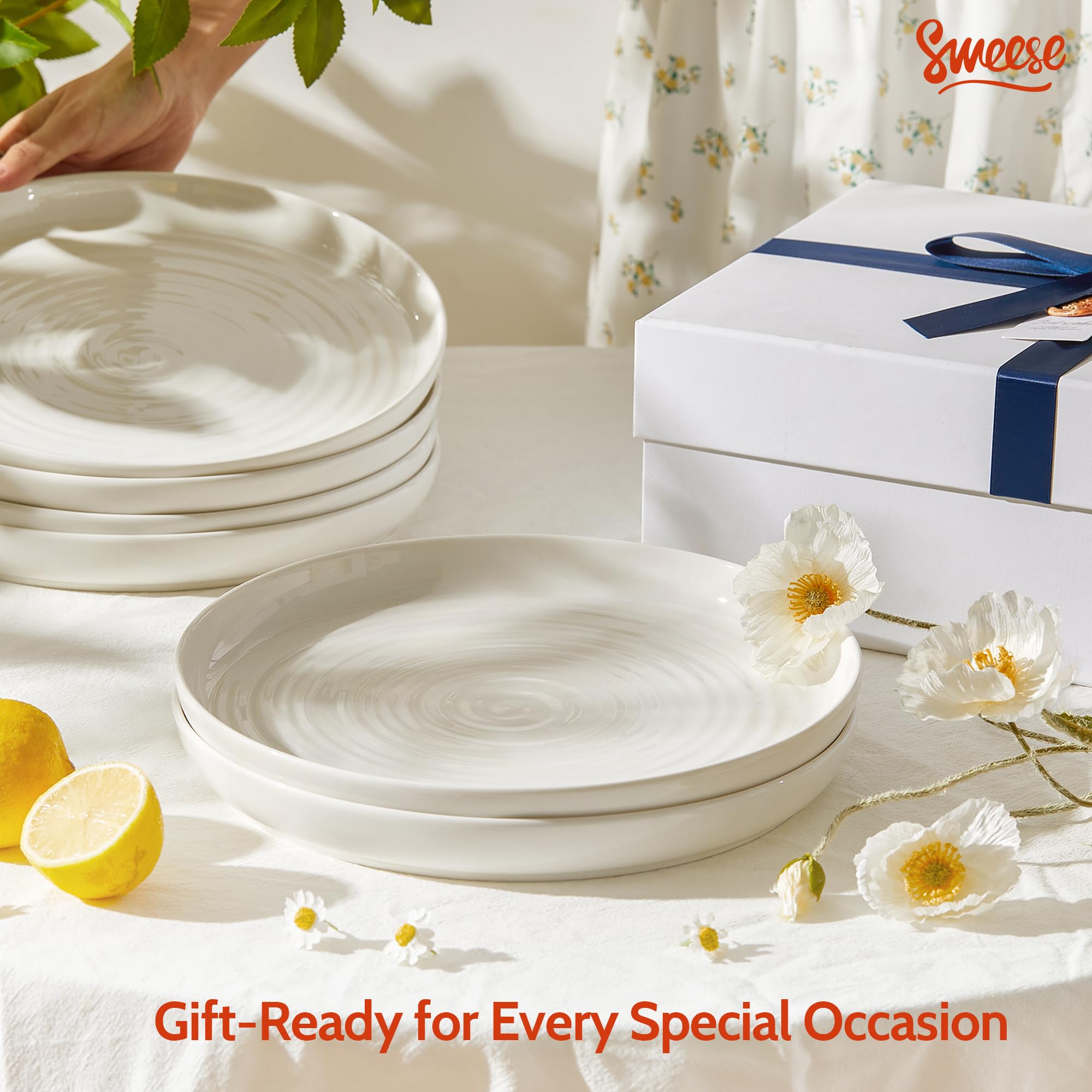 Sweese plates in a dining setup showing how the design elevates everyday table presentation