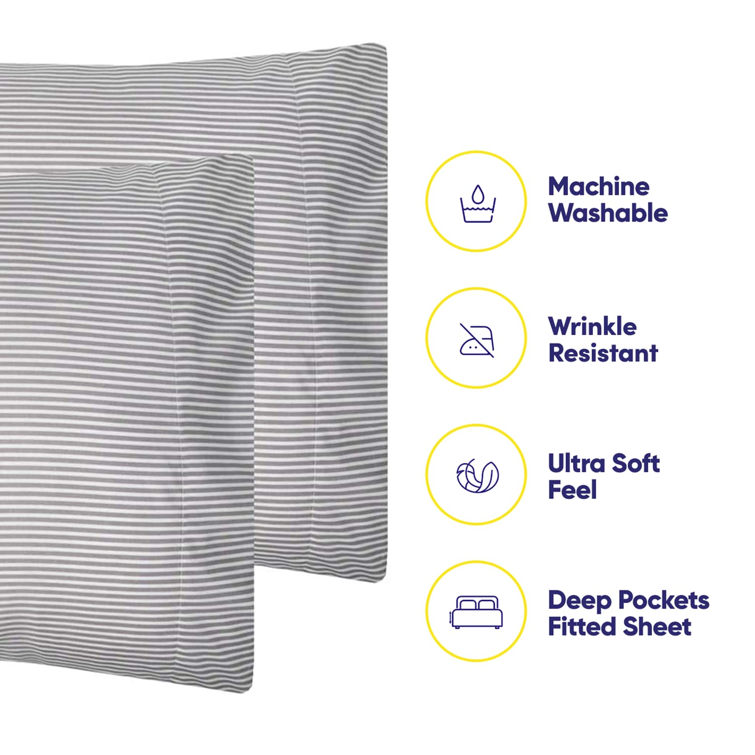 Sweet Home Collection brushed microfiber close-up showing soft texture and durable weave