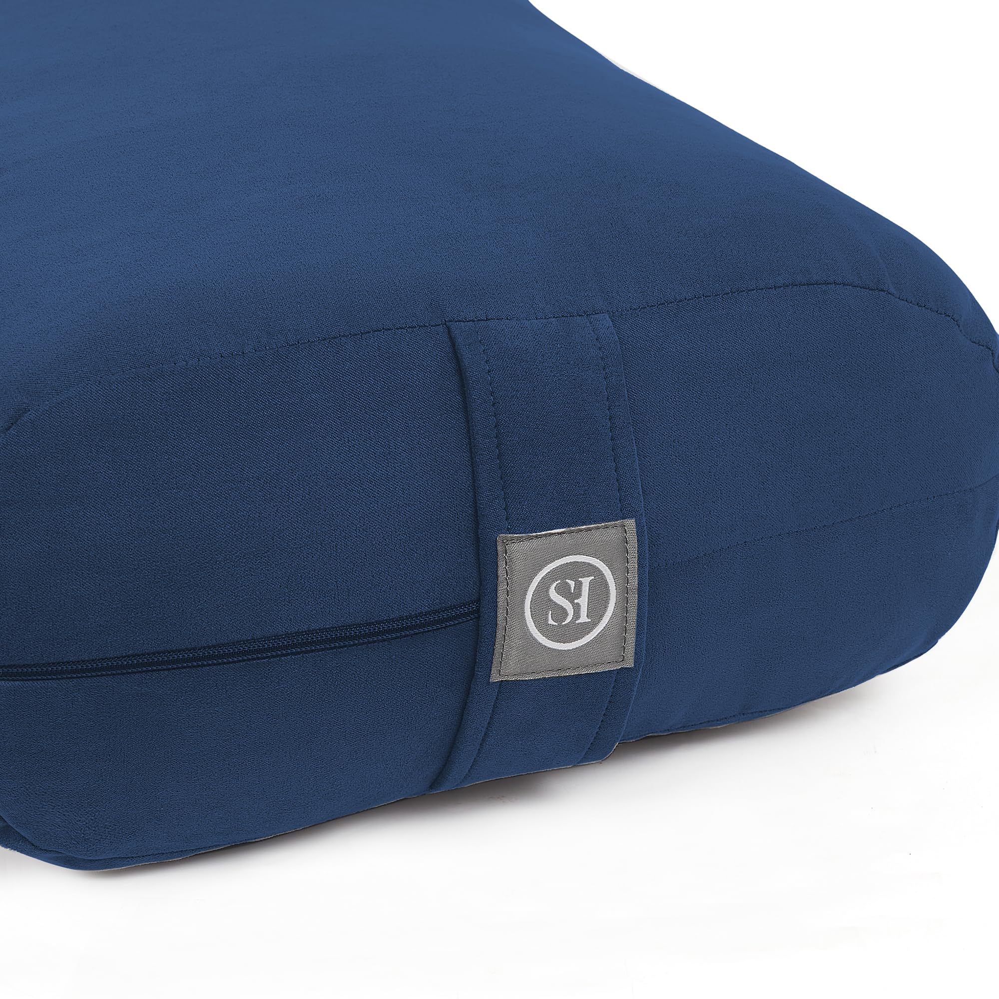 Sweet Home Collection bolster beside yoga mat to show scale and versatile sizing