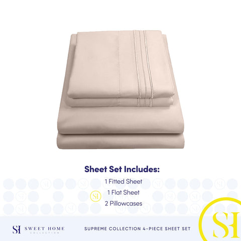 Sweet Home Collection built-in sheet strap fastening under mattress to prevent shifting