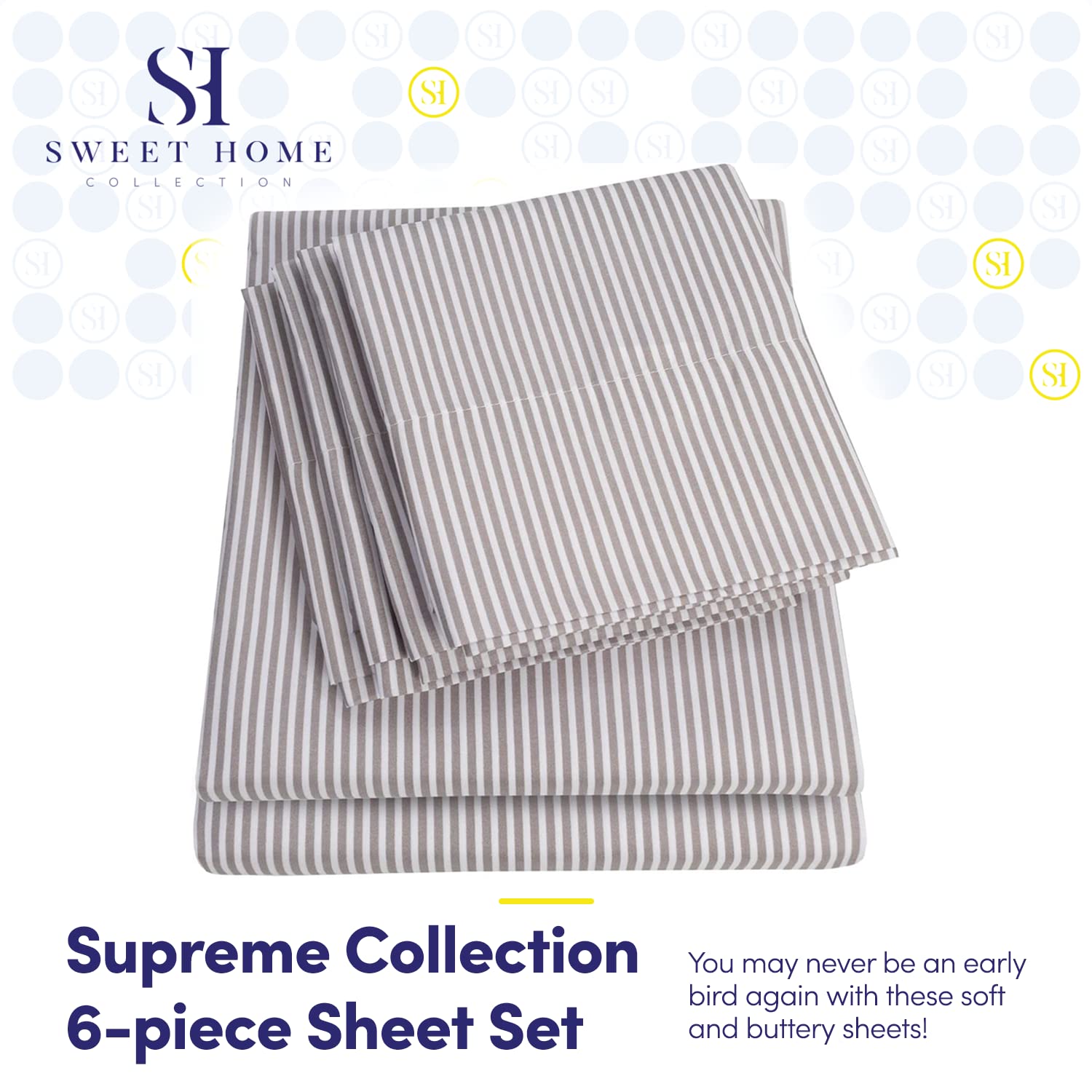 Sweet Home Collection close-up of brushed microfiber texture offering soft-to-the-touch comfort