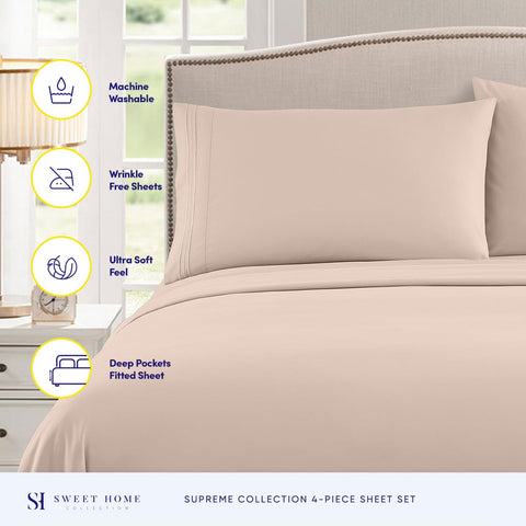 Sweet Home Collection close-up brushed microfiber texture highlighting plush softness