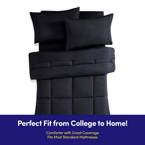 Sweet Home Collection comforter close-up highlights soft fabric and cozy finish