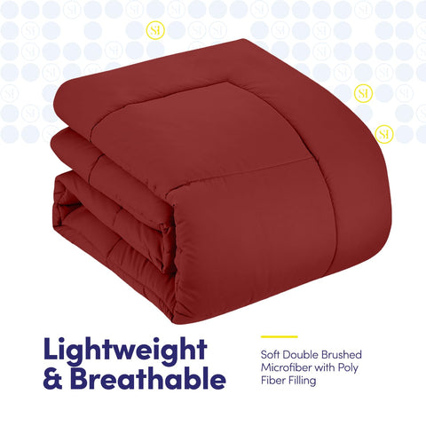 Sweet Home Collection comforter edge stitching detail that enhances durability