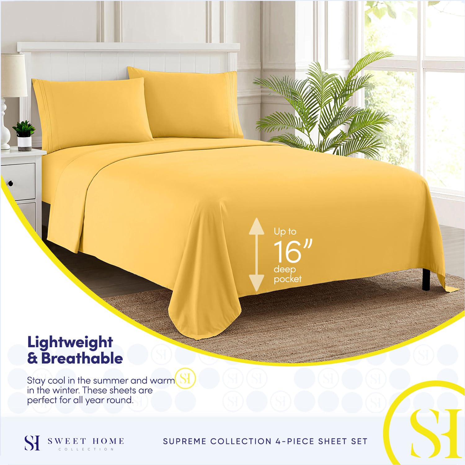 Sweet Home Collection elastic corner strap detail demonstrating secure fit and stability