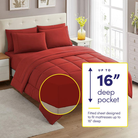 Sweet Home Collection fitted sheet strap detail preventing slipping for secure fit