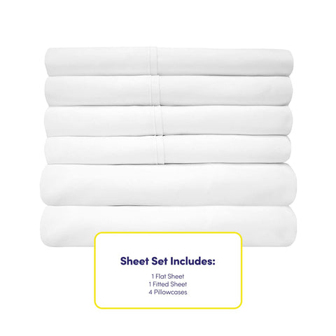Sweet Home Collection four pillowcases neatly arranged for extra options