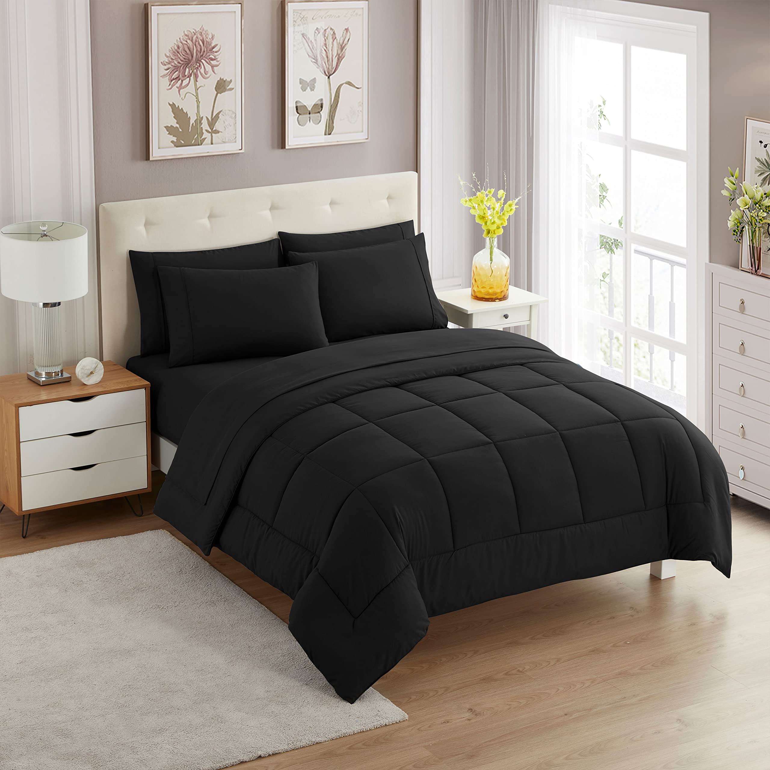 Sweet Home Collection front packaging showing complete Twin XL 5-piece set and convenience