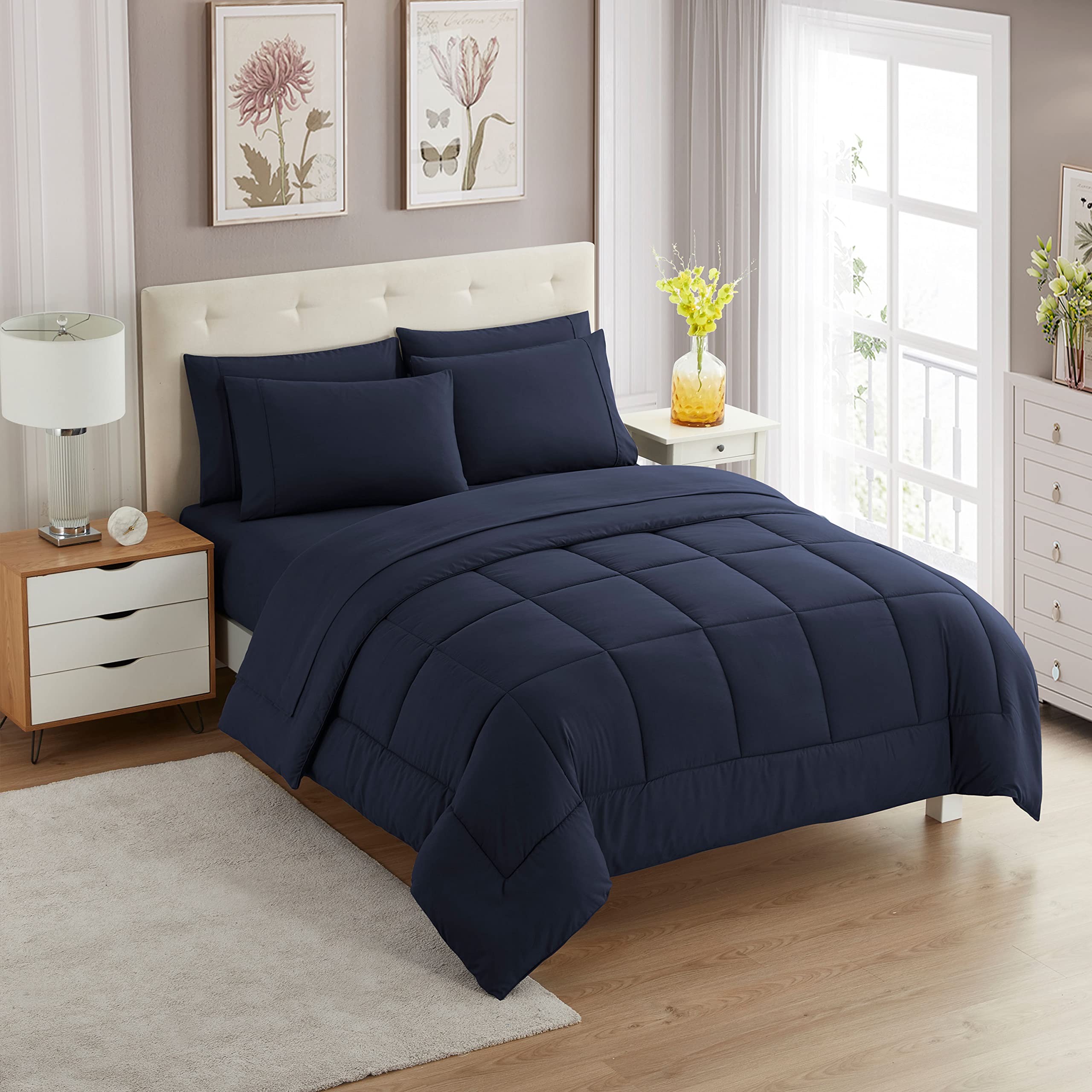 Sweet Home Collection front packaging showing navy set with clear contents benefit: easy selection