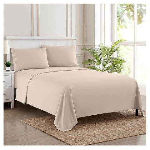 Sweet Home Collection front packaging showing queen sheet set and contents for easy selection