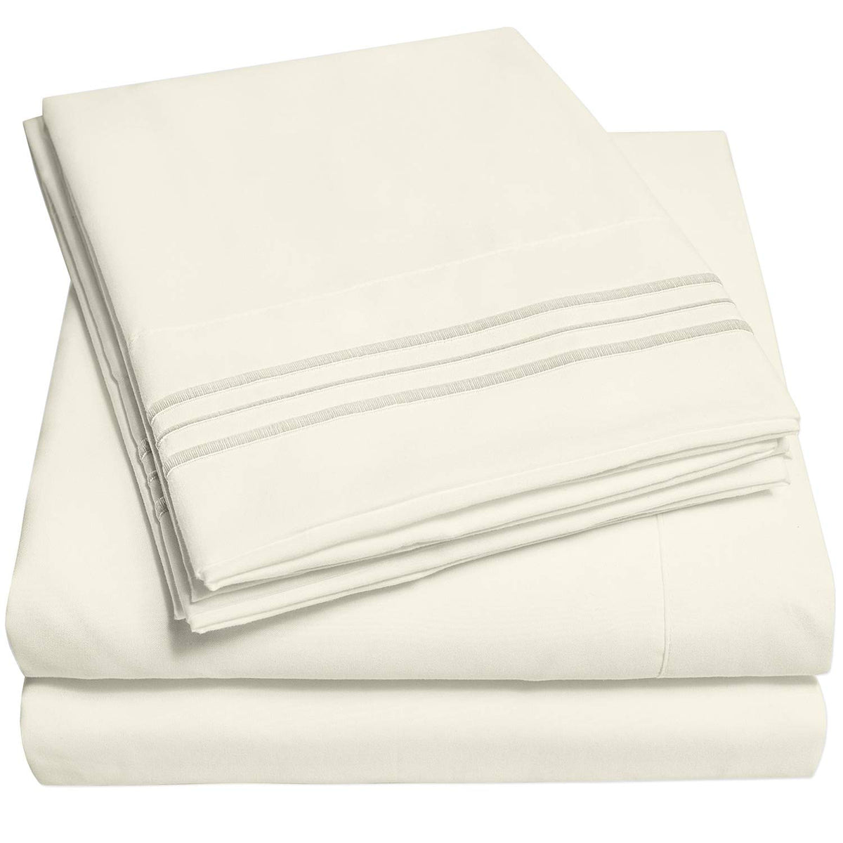 Sweet Home Collection front packaging of king sheet set showing contents and value