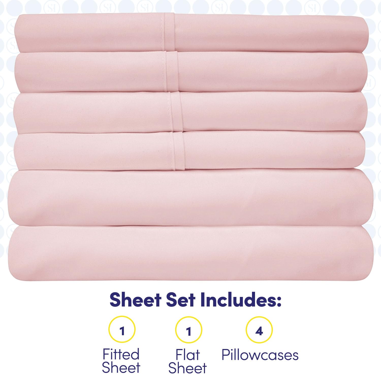 Sweet Home Collection elastic sheet straps and corners for stable non-slip bedding
