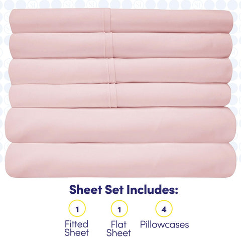 Sweet Home Collection elastic sheet straps and corners for stable non-slip bedding