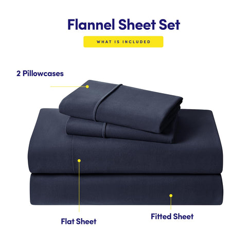 Sweet Home Collection pillowcase showing 4-inch closure flap for neat, tucked pillows