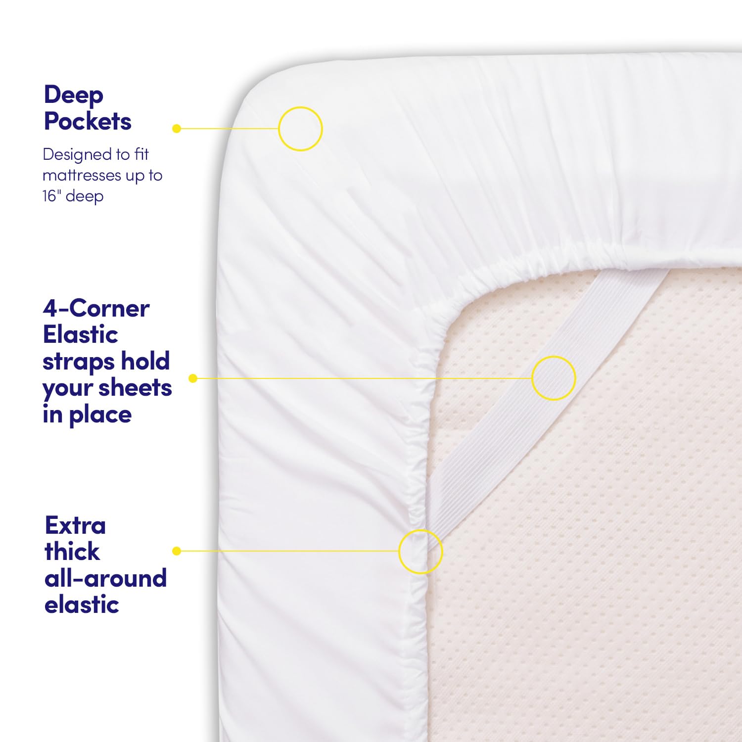 Sweet Home Collection pillowcase triple-line embroidery adding refined detail