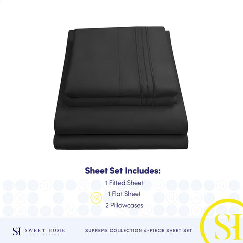 Sweet Home Collection elastic corner strap detail keeping sheet secure