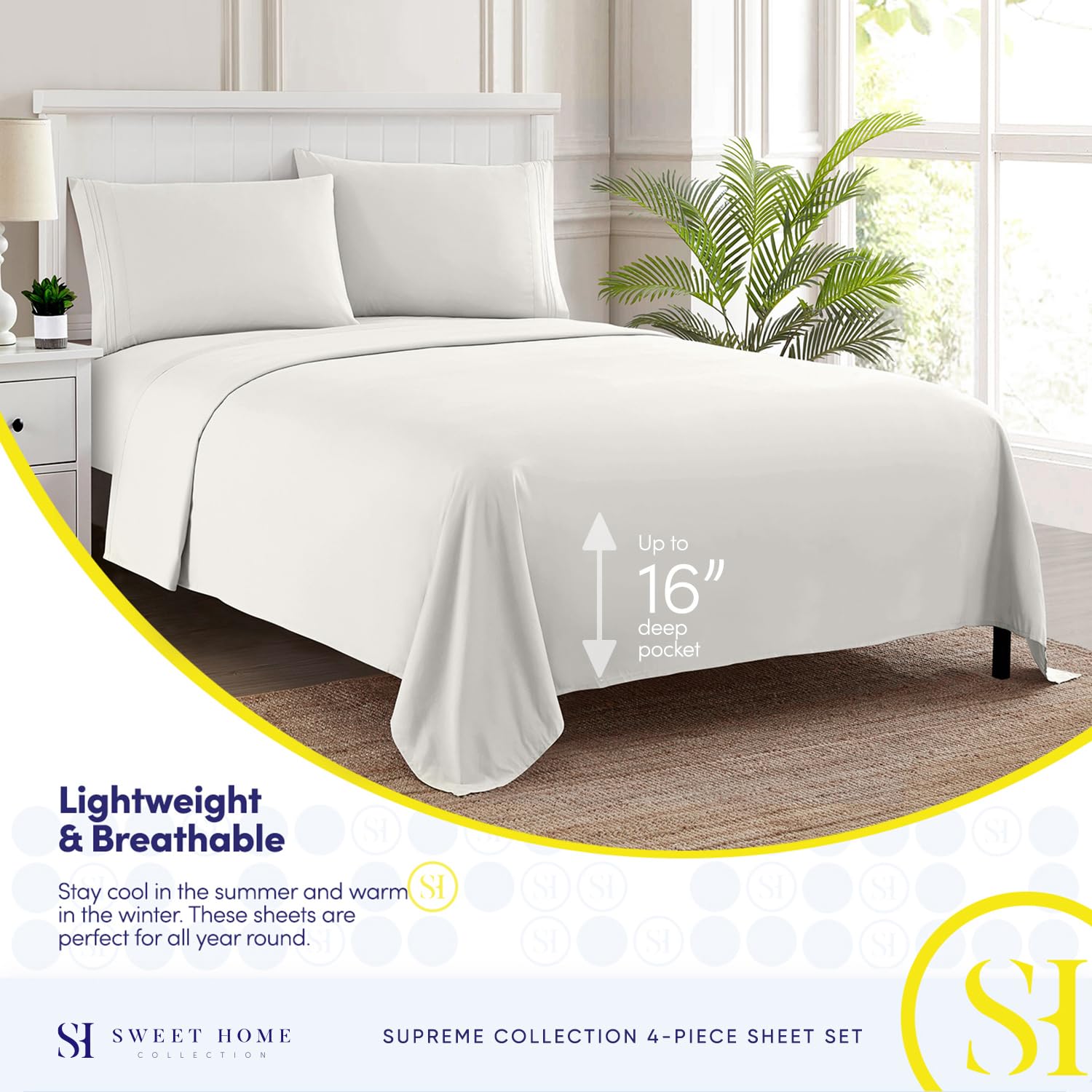 Sweet Home Collection microfiber close-up showing brushed texture for soft comfort